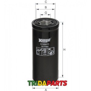 Фільтр гідравлічний H18W11 (HENGST) AL118036