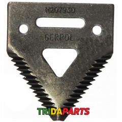 Сегмент коси жатки крупний зуб H207930