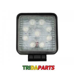 Фара додаткова LED 27W (9x3W Epistar) квадратна 2200ml 9-32V ( Flood)