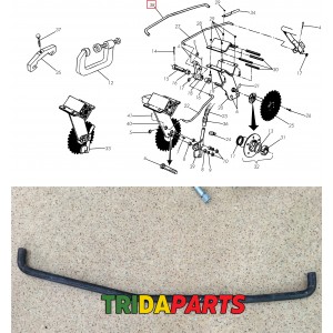 Тяга задня довга 448689 Vaderstad 785