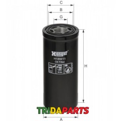 Фільтр гідравлічний H18W11 (HENGST) AL118036