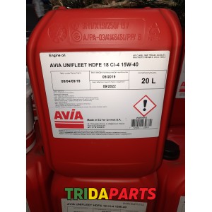 Масло Unifleet HDFE18 CI-4 15W40 20л. (AVIA) API CI-4, ACEA E7, Global DHD-1