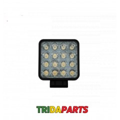 Фара дадаткова LED 48W (16x3W Epistar) квадратна, 3070ml 9-32V ( Flood) 950-990310015