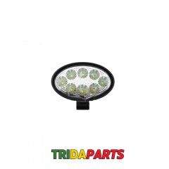 Фара додаткова LED 24W (8x3W Epistar) овальна, 1800lm, 9-32V (Flood)