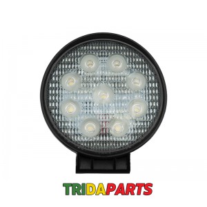 Фара дадаткова LED 27W (9x3W Epistar) кругла,2200ml 9-32V ( Flood)